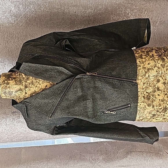 NWT Vintage Girls Black Denim Christian Lacroix Bazar Fall Blazer Jacket - Picture 1 of 7